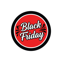 Exciting Black Friday sale announcement with vibrant red background