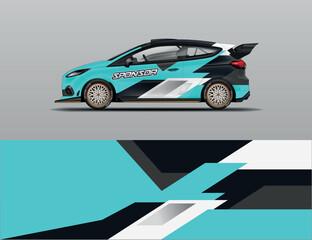 Car wrap racing vector design