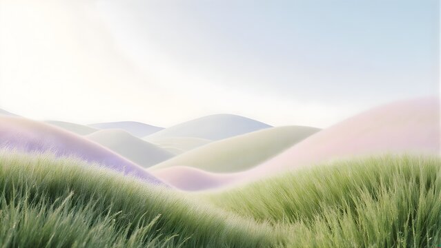 Sparkling dew drops on fresh green grass bathed in soft morning sunlight, natural bokeh background - Powered by Adobe