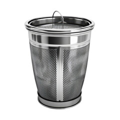 Modern Stainless Steel Mesh Trash Can Metal Wastebasket Home Office Kitchen Garbage Bin Sleek