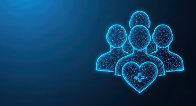 Digital Network Representing Health Care Team and Community Support