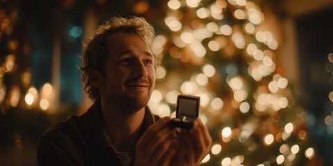 The Romantic Proposer Under the Tree