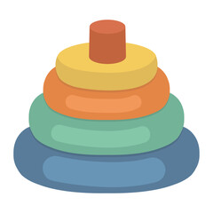 Stacking Rings Toy Illustration