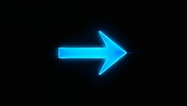 Follow the glowing turquoise arrow for cool navigation and direction! Captivating wayfinding for digital design and modern tech promotions online now