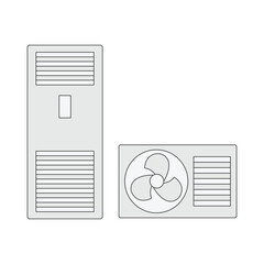 illustration of air conditioning units