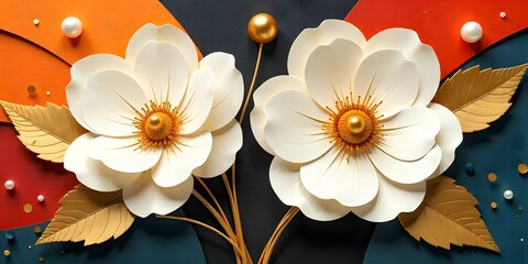 Stylish decorative bloom artwork concept high resolution photo