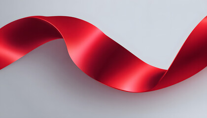 Red ribbon banner design for World Aids Day