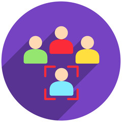 Client Focus Mini Illustration Icon. Use For Modern Concept, Print, Ui, Ux Kit, Web And App Development. Vector Related To Business Finance, Management And More