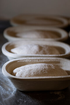 making sourdough bread in proofing basket