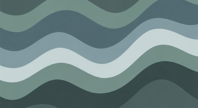Abstract Wavy Pattern in muted earth tone shades emphasizing