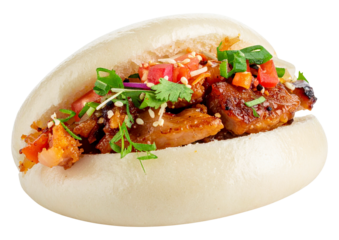 Soft bao bun isolated object