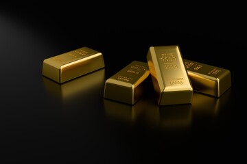 stacked gold bars
