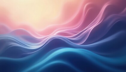 Abstract fluid design in gradient blue cyan purple. Swirling shapes create dynamic motion and luminous glow. This digital artwork offers a vibrant wallpaper or loop pattern.