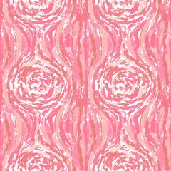 seamless pattern with red flowers, paint style 