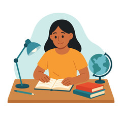 International Day of Education Student Learning Illustration