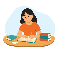 International Day of Education Student Learning Illustration