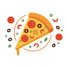 World Pizza Day Celebration Pizza Illustration