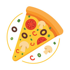 World Pizza Day Celebration Pizza Illustration