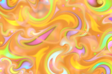 A warm pastel swirl pattern featuring smooth curves and vibrant yellow, pink, and green tones. Perfect for decorative backgrounds, design layouts, and artistic visuals.