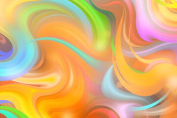 A smooth pastel swirl abstract background featuring flowing gradients of orange, pink, green, and blue. Ideal for creative design, wallpapers, branding, and modern digital artwork.
