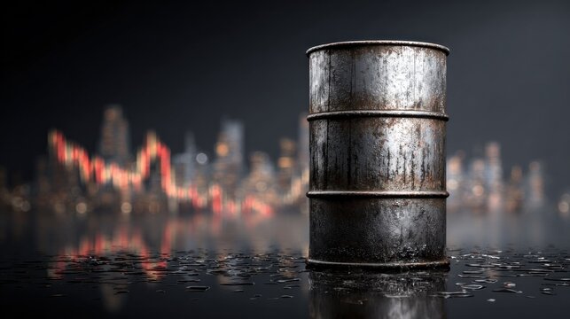 Barrel oil investment market volatility finance business economics commodities energy trading concept