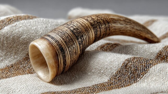 Religion shofar horn white prayer talit Jewish tradition Rosh Hashanah ceremony