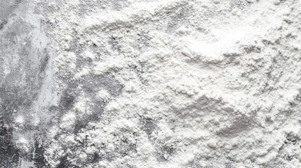 Fototapeta premium The scattered flour provides an ideal background for cooking and baking photography.