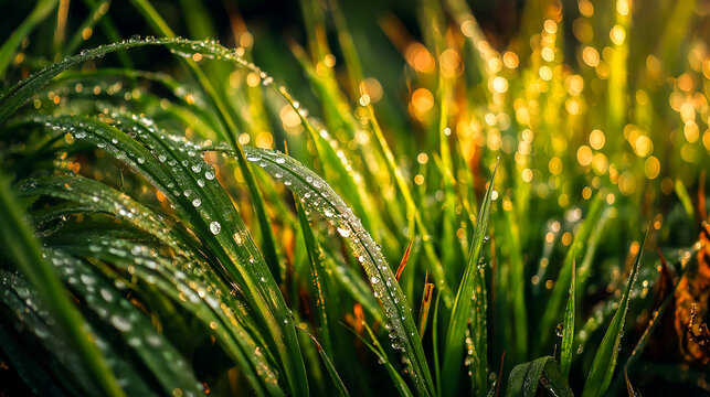 close up of green grass - Powered by Adobe