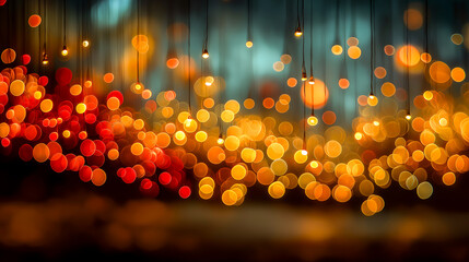 christmas lights background bokeh