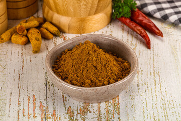 Indian cuisine - curry powder for culinary