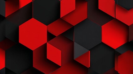 Dynamic red and black geometric shapes create a bold modern background for impactful designs or sleek website headers for tech or gaming brands