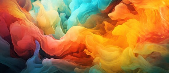 Obraz premium Colorful Abstract Smoke Art - A Mesmerizing Dance of Hues.