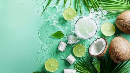 Summer drinks made exciting with coconut and lime fusion.