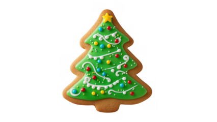 Festive Christmas tree cookie, holiday-ready!