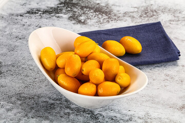 Sweet juicy tropical fruit kumquat