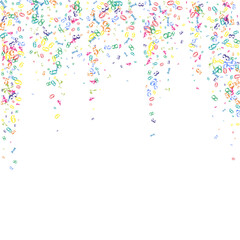 Scattered numbers. Colorful childish digits