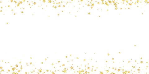 Fototapeta premium Magic stars vector overlay. Gold stars scattered