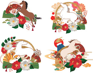 年賀状　2026年　午年
