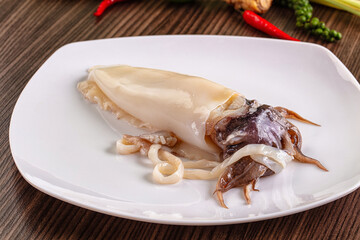 Raw cuttlefish molluck for cooking