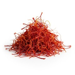 Fototapeta premium Saffron spice on white background
