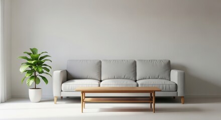 Fototapeta premium Sofa in modern living room interior