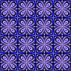 vector seamless pattern with flowers,pink, blue curves ,painted create to flowershape, leaves, black background in geometric patterns as sarong,fabric,tile,printed fabric,batik,tablecloth patterns.