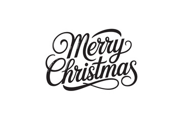 Merry Christmas Vector Typography