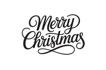 Merry Christmas Vector Typography