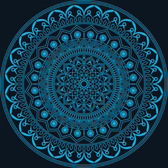 Decorative Mandala Pattern Art | Abstract Floral Geometry Ornament | Sacred Boho Symmetry Vector | Spiritual Decorative Artwork for Meditation and Interior Design