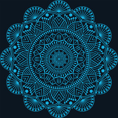 Decorative Mandala Pattern Art | Abstract Floral Geometry Ornament | Sacred Boho Symmetry Vector | Spiritual Decorative Artwork for Meditation and Interior Design