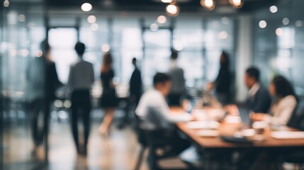 Dynamic teamwork in a modern office setting creates a vibrant and professional atmosphere perfect for collaboration and innovation in business meetings