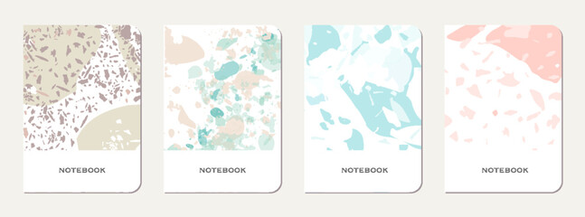 Brochure cover design. Terrazzo abstract