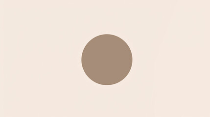 A single bold circle centered on a soft neutral background.