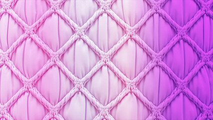 Fototapeta premium Elegant and Vibrant Quilted Diamond Pattern Background with a Smooth Gradient Transition from Soft Pink to Rich Purple Hues, Perfect for Modern Design and Decorative Concepts
